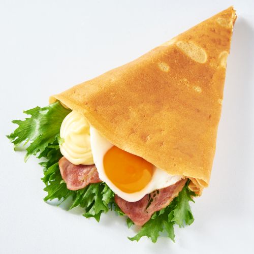 Crepe Trứng Áp Chảo & Bacon