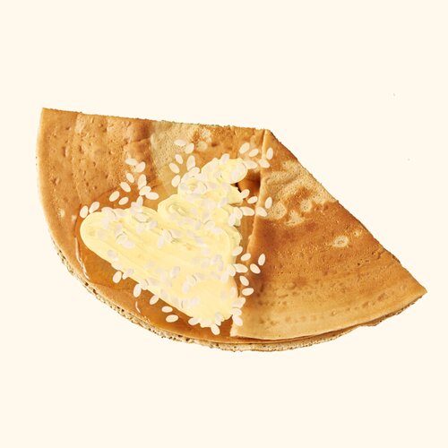 Crepe Kem Trứng Hạnh Nhân