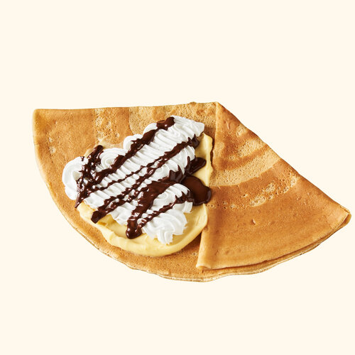 Crepe Kem Trứng Tươi Chocolate Kem Bông