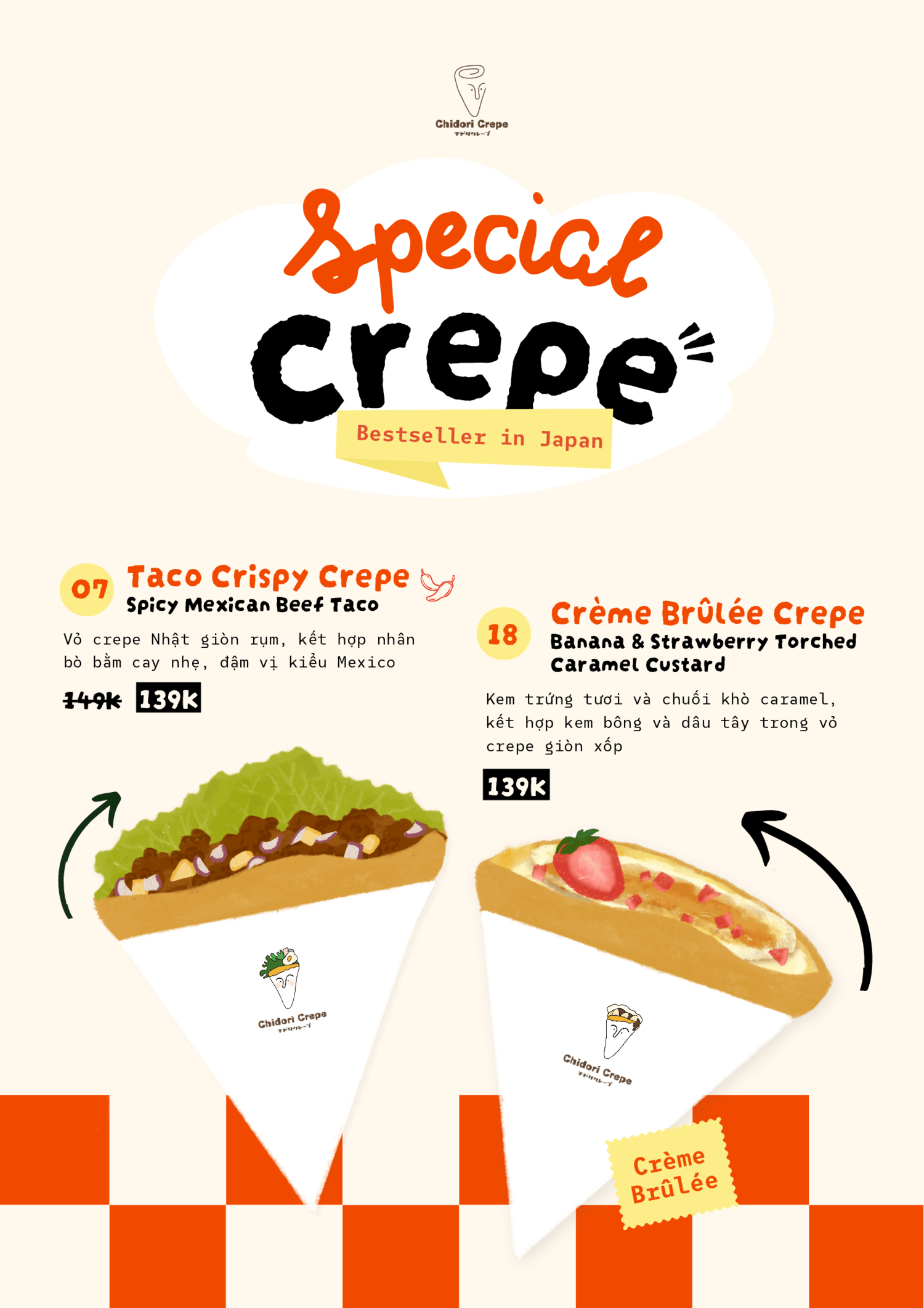 Chidori Crepe menu page 3