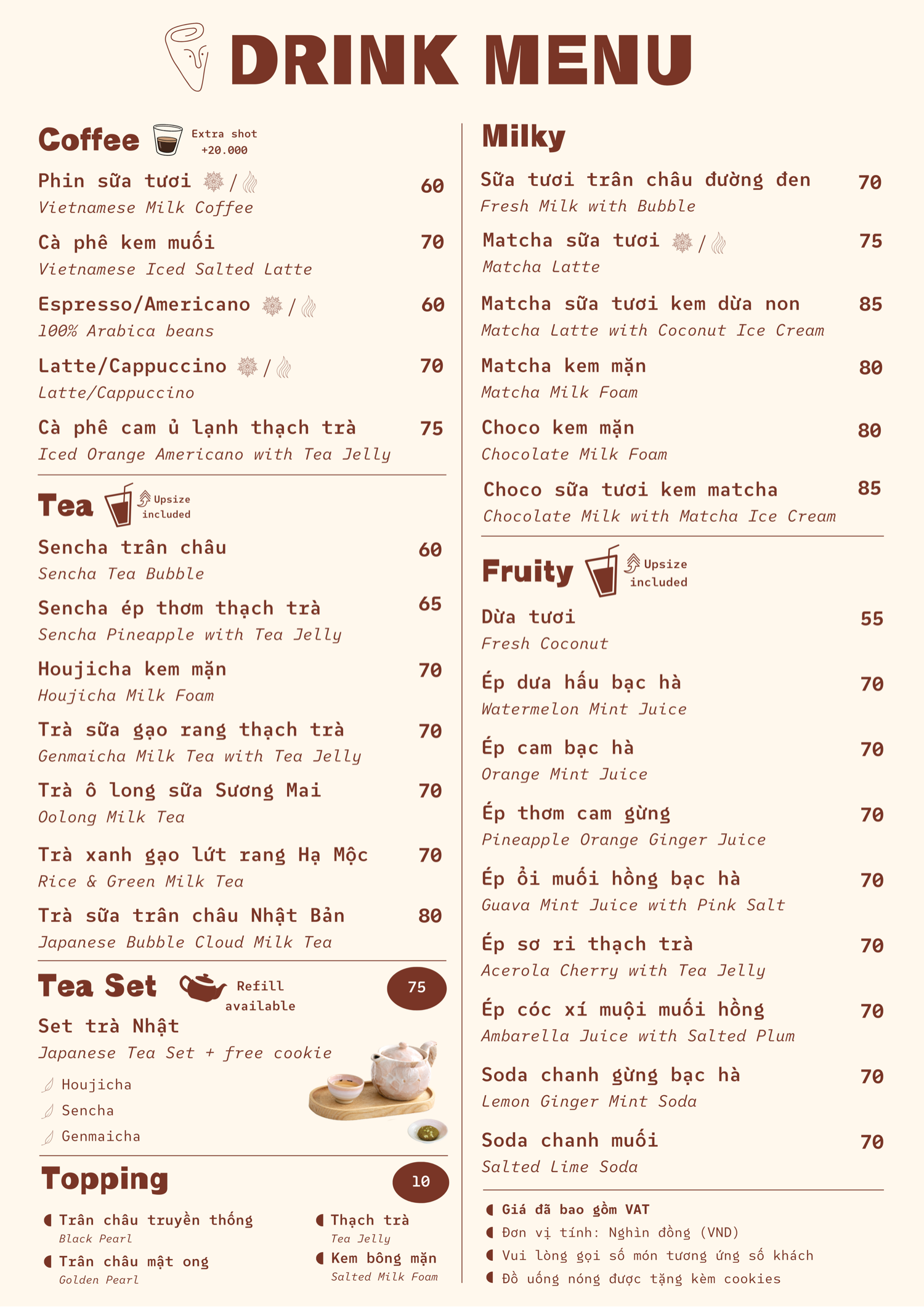 Thực đơn Chidori Crepe trang 4