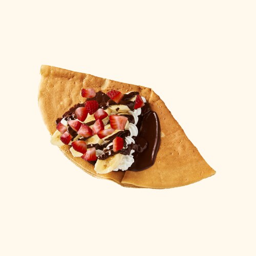 フレッシュいちごチョコバナナアーモンドホイップクレープ